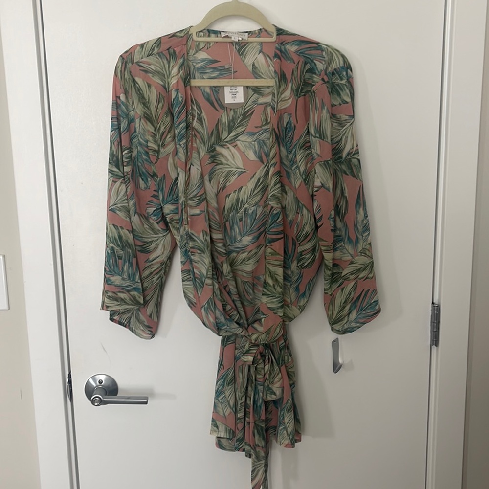 NEW WITH TAGS Palm Leaf Cover Up